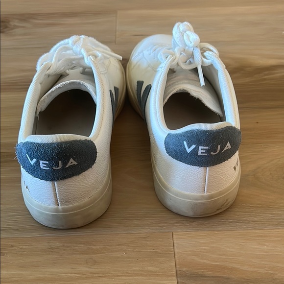 Veja White and Blue Sneakers - Picture 2 of 3